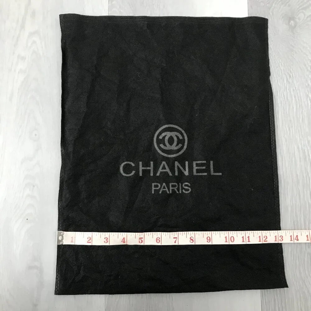 CHANEL BLACK MICROFIBER DUST BAG